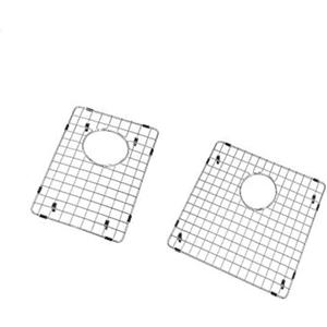 Starstar 60/40 or 40/60 Double Bowl Kitchen Sink Bottom Two Grids, Stainless Steel, 17" x 15",15" x 11", Big-16 7/8" x 14 7/8, Small- 14 7/8" x 10 7/8