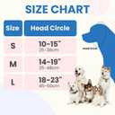 LIANZIMAU 2CM Noise Reduction Padding Dog Ear Muffs Noise Protection Comfort Calming Hoodie for Fireworks Anxiety Adjustable Dog Ear Covers for Grooming with Elastic Eye Strap Polyester, Small