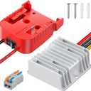 Vibit 18 V to 12 V Step-Down Converter for Milwaukee M18 Battery, DC Power Adapter, Voltage Reducer Transformer 180 W Buck Converter Regulator for Golf Cart RC Car Truck Light & DIY