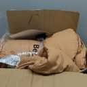 Bedsure King Size Comforter Set Taupe, Boho Tufted Bed Set, Checkered Farmhouse Shabby Chic Bedding, 3 Pieces, 1 Plaid Geometric Comforter and 2 Pillow Shams