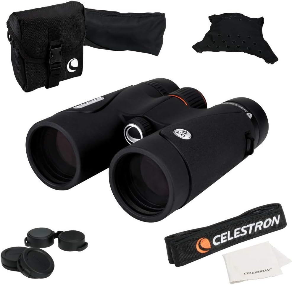 Celestron – TrailSeeker ED 10x42 Binoculars – Compact ED Binocular for Birdwatching and Outdoor Activities – Binocular with ED Objective Lenses – Fully Broadband Multi-Coated Optics – BaK4 Roof Prism