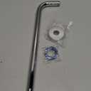 HarJue Shower Arm with Flange and Teflon Tape, Wall Mounted Shower Pipe 304 Stainless Steel Extension Arm for Fixed Shower Head & Handheld (15 Inch, Chrome)