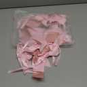 12 Pcs Pink Candlestick Decoration Bows Double-Layer Satin Ribbon Bow for Candle 7.9'' Pre-Tied Bowknot with Ties for Wedding Coquette Bridal Shower Pink Party Decor Table Centerpieces