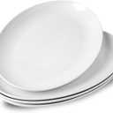 Set of 4, 16 inch Porcelain serving trays for party, Large serving platters for serving food party, Thanksgiving serving dishes for entertaining, Turkey, Steak