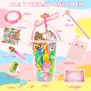 LiYiQ 247-Piece Stationery Set for Student Rewards, Pencil Erasers Notebook Stickers for Classroom Party Goodie Bags and Prizes