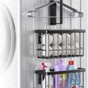 Magnetic Dryer Ball Holder,Magnetic Hanger Holder Basket Magnetic Lint Bin No Tools Install for Laundry Room Fridge Storage Hanger Organizer