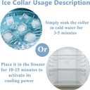 4 x Large Ice Collar - Reusable Neck Cooling Wrap for Hot Weather & Outdoor Activities, Quick Cooling Relief for Summer (Bigger Neck Cooler- Clear)