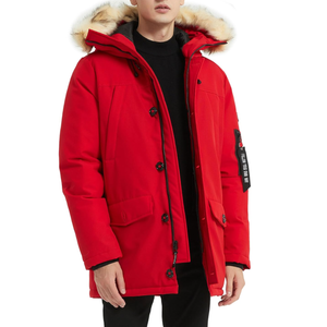 PUREMSX Winter Jackets for Men, Insulated Thick Warm Padded Puffer Coat with Fur Hood XXL