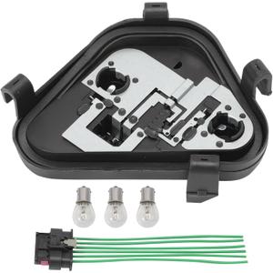 Passenger Right Rear Bulb Socket Tail Light Panel & Plug Connector & 3 Bulbs #63217313043 Fit for BMW 3-Series 320i 328i 335i 328d 2012 2013 2014 2015 Rear Light Lamp Repair Board Kit