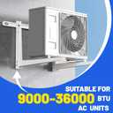 Mini Split Wall Mounting Bracket for Air Conditioner Heat Pump System Unit 9000-36000 BTU, Heavy Duty Foldable Support Bracket for for Ductless Mini Split, HVAC, Compressor