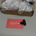 homdiy 10 Pack Black Cabinet Knobs Round Matte Kitchen Handles Zinc Alloy Metal Hardware for Dresser Drawer Desk Cupboard