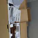 ROVATE Shower Panel Tower System 304 Stainless Steel, Shower Panel System with Adjustable Rainfall Shower Head, 6 Body Massage Jets and 5 Functions Handheld, Brushed Surface