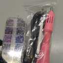 Worthofbest Hotfix Rhinestone Setter, Hot Fix Applicator Tool Bedazzler Kit with rhinestones, Kit, Hot Fixed Wand for Clothes Clothing Fabric Crafts, 5000 Pcs, AB Crystal, Clear, 3 Gems Sizes, Tips