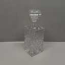 LIGHTEN LIFE Whiskey Decanter 29oz Crystal with Stopper, Non-Lead, 828ml, Clear, Durable, Dishwasher Safe, Classic European Design, Gift Box Included