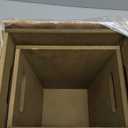 Blue and White Floral Ceramic Trash Can, Gallon Small Bathroom & Kitchen Garbage Bin, Decorative Waste Basket for Bedroom, Office, Hotel – Elegant Floral Design, Heavy Duty, Size: 12 inches and 11 inches 