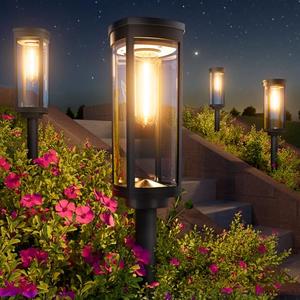 BITPOTT Bright Solar Pathway Lights, 12 Pack Solar Lights Outdoor Waterproof IP65, Auto On/Off Outdoor Garden Decorative Landscape Lighting for Walkway Driveway Lawn Patio Yard
