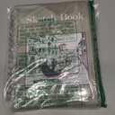 SuFly Small Sketch Book 5.5"x8.5", 2-Pack Mini Sketchbook, Spiral Bound Sketchbook Hardcover with 200 Sheets of 68lb/100gsm Mini Drawing Pad Paper, Small Sketch Pads for Drawing for Adults & Kids. (Green)