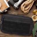 Tactical Admin Pouch Molle Vest Pouch, Premium Quality Nylon 1000d Materials, Multi-Purpose EDC Pouch Organizer (Black)