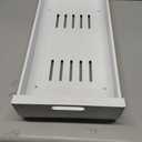 HBL' 1 Pack | 21" Deep Pull Out Cabinet Organizer Adhesive, 10-Inch Wide Sturdy Carbon Steel Roll-Out Drawers, Designed for Frameless Cabinets, Slide-Out Shelves for Pantry.