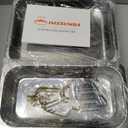9.5QT Chafing Dishes for Buffet 4 Pack with 7 Pans Glass Lid, Gold