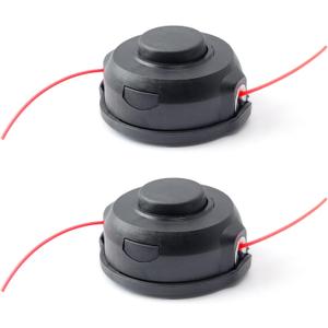2 Pack 198386-5 Bump & Feed Trimmer Head Compatible with Makita 18V X2 LXT (36V) XRU11Z XRU12 XRU04Z Lawn Mower M8 X 1.25 LH Direct Replacement Parts