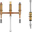 Moen 9797 Roman Tub with Shower Diverter 10-Inch Centers with 1/2-Inch PEX and 1/2-Inch CPVC Adapters