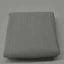 MIYE Pleated Waffle Weave Bed Skirt, Tailored Dust Ruffle 12 Inch Drop Easy Fit, Machine Washable (Light Grey, Twin - 12" Drop)