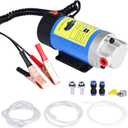 NORJIN Oil Extractor Pump 12V 100W, Engine Oil Transfer Change Pump, Portable Electric Self-Priming Gear Pump Oil Change Pump with Tubes for Car Motorcycle RV ATV and Boat