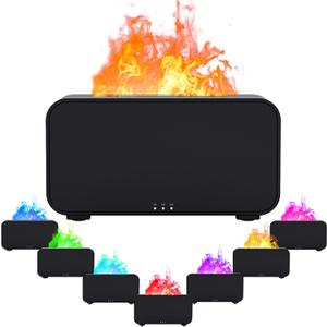 Essential Oil Diffuser, 7 Colour Lights Flame Aromatherapy Diffuser, Oil Diffuser, Air Humidifier, Aroma Diffusers for Home, Bedroom, Office, Yoga, Timer & Waterless Auto Off 120ml Essential Oil Diffuser, 7 Colour Lights Flame Aromatherapy Diffuser, Oil Diffuser, Air Humidifier, Aroma Diffusers for Home, Bedroom, Office, Yoga, Timer & Waterless Auto Off 120ml