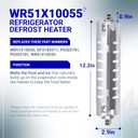BlueStars WR51X10055 Refrigerator Defrost Heater, WR55X10025 Temperature Sensor and WR50X10068 Defrost Thermostat Replacement - Compatible with GE Hotpoint Refrigerators