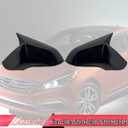 MUXEE Side Mirror Cover, for Hyundai Sonata 2015 2016 2017 2018 2019, 2PCS Turn Signal housing Cover Accessories - Bright Black(with Turn Signal housing Slot)