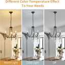Small Crystal Chandelier, 3-Lights Modern Black Chandeliers for Dinning Room, Wagon Wheel Black Chandelier, Farmhouse Hanging Pendant Light Fixture for Bedroom Hallway Entryway Bar Kitchen Bathroom