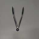 Doosu Kitchen Tongs for Cooking - 600F Heat Resistant Food Tong with Non-Scratch Silicone Tips, Heavy Duty Stainless Steel Locking Tong for BBQ, Grilling Steak, Serving Salad Pasta (9in, Navy Blue)