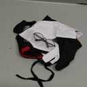 ANIAC 3PCS Halloween Dog Costume Cat Wizard Cape Glasses and Necktie Set Halloween Puppy Outfit Pet Academy Magician Cosplay Apparel for Kitten Cat Small Dogs (Black+Red, Large)