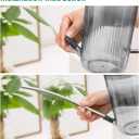 Long Spout Watering Can Indoor, Small Watering Cans for House Plants, Flowers, Succulents, 34oz (Grey)