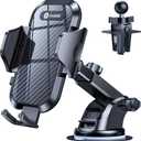 andobil Car Phone Holder, 2026 Military-Grade 89lbs Strongest Suction Phone Holders for Your Car Dashboard/ Windshield/ Vent Easy Clamp Car Phone Mount Stand for iPhone 17 16 15 14 13 Pro Max Samsung