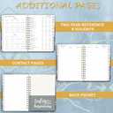 2026 Planner - Weekly & Monthly Planner 2026, January 2026 - December 2026, 6.4" x 8.5", Durable Metal Rings, Elastic Closure, 12 Monthly Tabs, Back Pocket