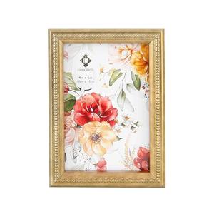 Concepts 4x6 Gold Ornate Beaded Resin Picture Frames With HD Clear Glass, Extra Durable Photo Frames - Display Wallhung/Tabletop Vertically Or horizontally