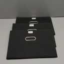 STOREONE Fabric Storage Cube Bins Foldable Organizer Container Collapsible Basket with Lids and Metal Handles, for Home, Bedroom, Closet (Black, 3 Pcs), 14.9"x 9.8"x 9.8" (L x W x H)