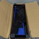 VIVOHOME Portable Stadium Seat for Bleachers with Back Support, Folding Bleacher Chair with Cup Holder and Shoulder Strap Blue