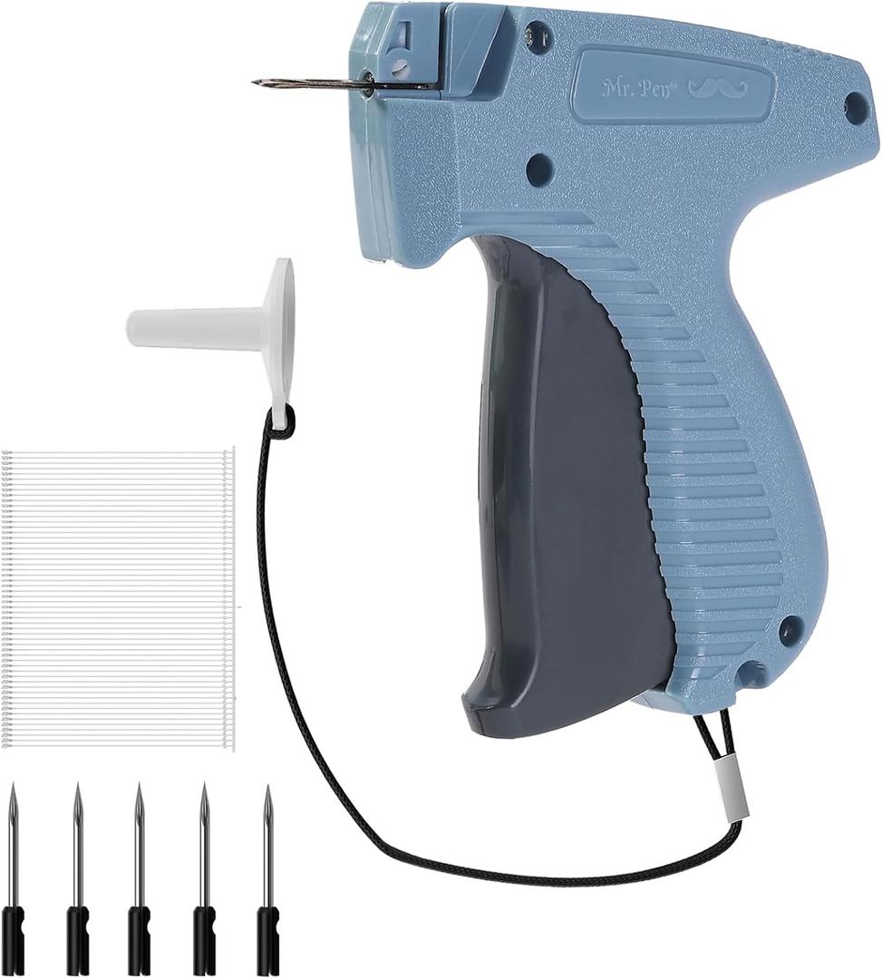 Mr. Pen- Tagging Gun, 5 Needles & 2000 Pcs Barbs Fasteners, Blue, Price Tag Gun, Tagging Gun for Clothing, Tag Attacher Guns, Retail Tagging Gun, Hang Tag Gun, Clothes Tagging Gun