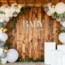 Baby In Bloom Wooden Signs Floral Gender Reveal Backdrop Party Photo Props