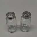 Glass Salt And Pepper Shakers Containers Set of 2 Replacement Parts/Units 3 1/8"H