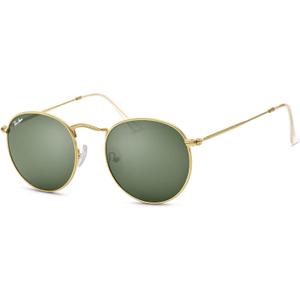 Pro Acme Round Sunglasses Glass Lens Metal Frame Retro Circle Sun Glasses for Women Men, Lens Width: 50 Millimeters