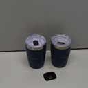 8 oz Small Coffee Cup with Magnetic Lid, Ceramic-Lined 18/8 Stainless Steel, Double-Wall Vacuum Insulated, Stackable, Dishwasher Safe, Mini Tumbler for On-the-Go, 2 Pack, Navy