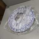 Drum Pleated Lamp Shade, 12" Top x 14" Bottom x 9.5" High Blue Print