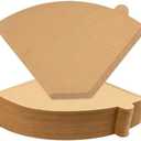 Pack of 2, #4 Cone Coffee Filters, 100 Count, 8-12 Cup, Unbleached Natural Paper, No Blowout, Disposable for Pour Over and Drip Coffee Maker