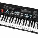 61 key keyboard Piano,Portable Electronic Digital Piano,Built In Dual Speakers,External Microphone,Power Plug,Rich Teaching Content,Multi-Functional Electronic Piano Suitable For Beginners iiw88
