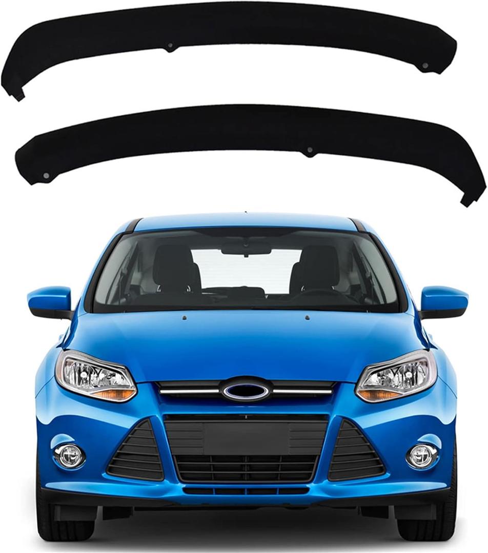 Front Bumper Spoiler Lip Valance Deflector Left and Right Replacement for Focus 2012 2013 2014 FO1095244C FO1095245C CP9Z17626B BM5117627AB CP9Z17626AB CP9Z17626AP