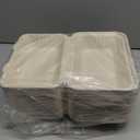 ECOLipak 75 Pack Clamshell Take Out Food Containers, 100% Compostable To Go Containers Disposable, 9X6 inch Heavy-Duty To Go Boxes, Eco-Friendly Biodegradable To Go Containers For Food